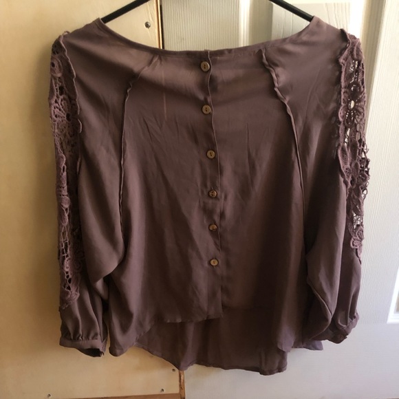 Brown Womens Blouse Top Size S - Picture 3 of 4
